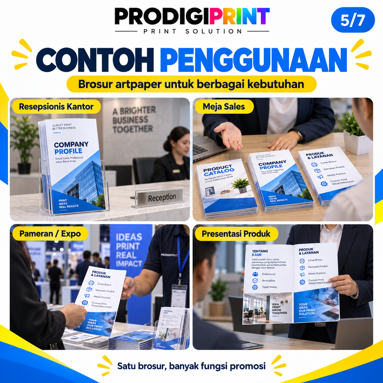 Cetak Brosur Per Rim — gambar 5 dari 7