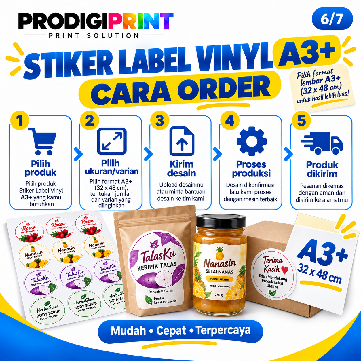 Print Stiker Vinyl A3 — gambar 6 dari 7