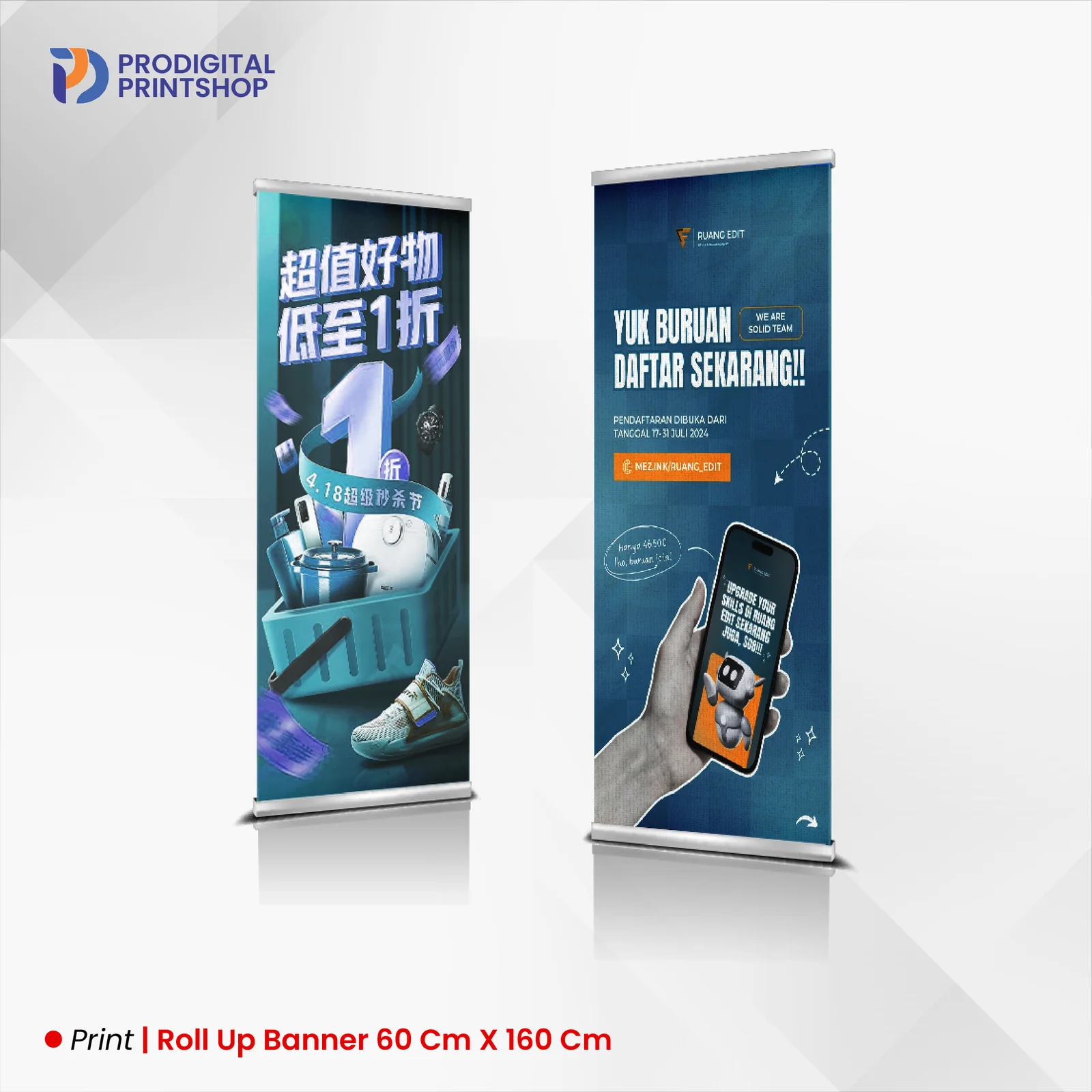 Roll Up Banner 60x160 cm