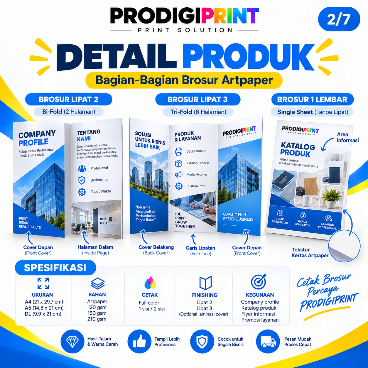 Cetak Brosur Per Rim — gambar 2 dari 7