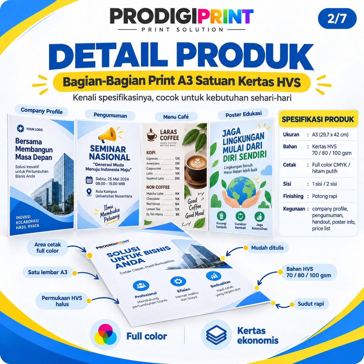 Print Warna HVS perlembar A3 — gambar 2 dari 7