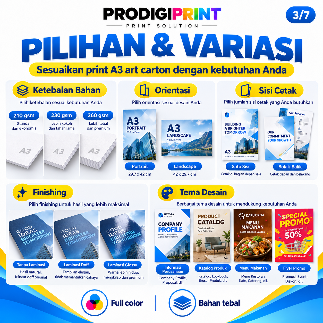 Print Warna Art Carton Perlembar A3 — gambar 7 dari 7