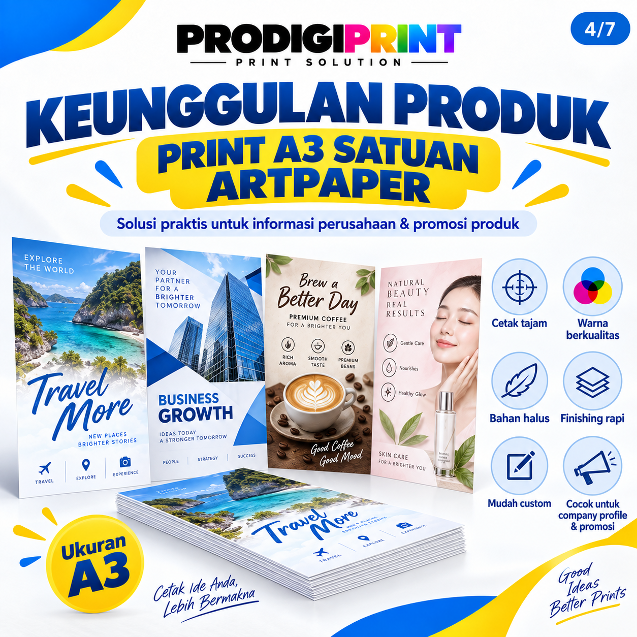 Print Warna Art Paper Perlembar A3 — gambar 4 dari 7