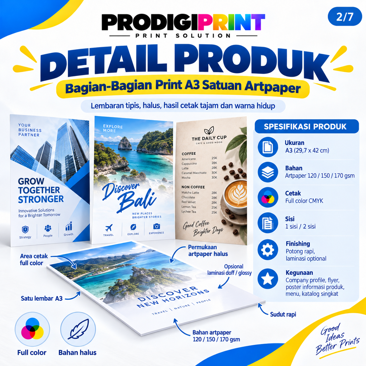 Print Warna Art Paper Perlembar A3 — gambar 2 dari 7