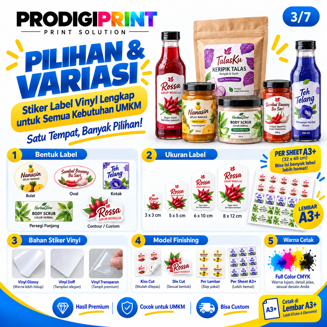 Print Stiker Vinyl A3 — gambar 3 dari 7